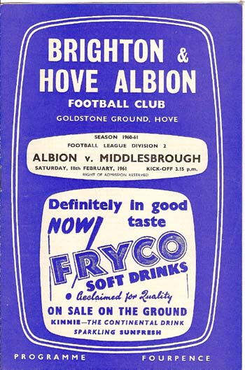 Brighton & Hove Albion FC v Middlesbrough FC